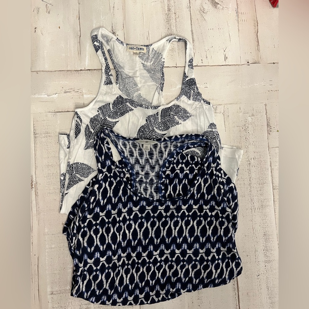 Oat + Fawn ~ Lucky Lotus tank top bundle ~ small ~ new